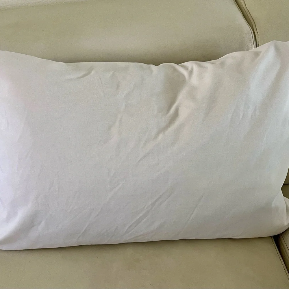 Embroidered White Pillowcase with Colorful Design 18/27 Inch